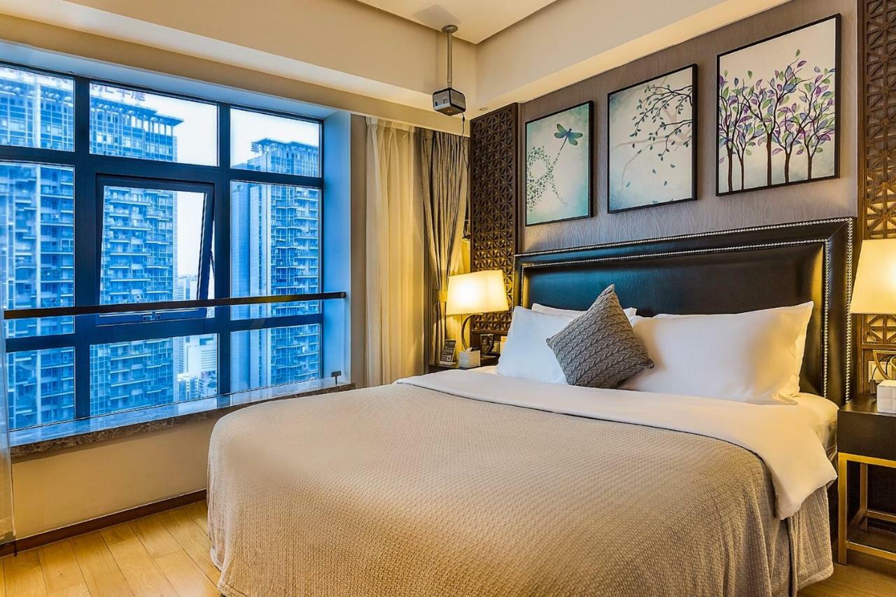 Chengdu Cloud Service Apartment Chunxi Taikoo Branch Bagian luar foto