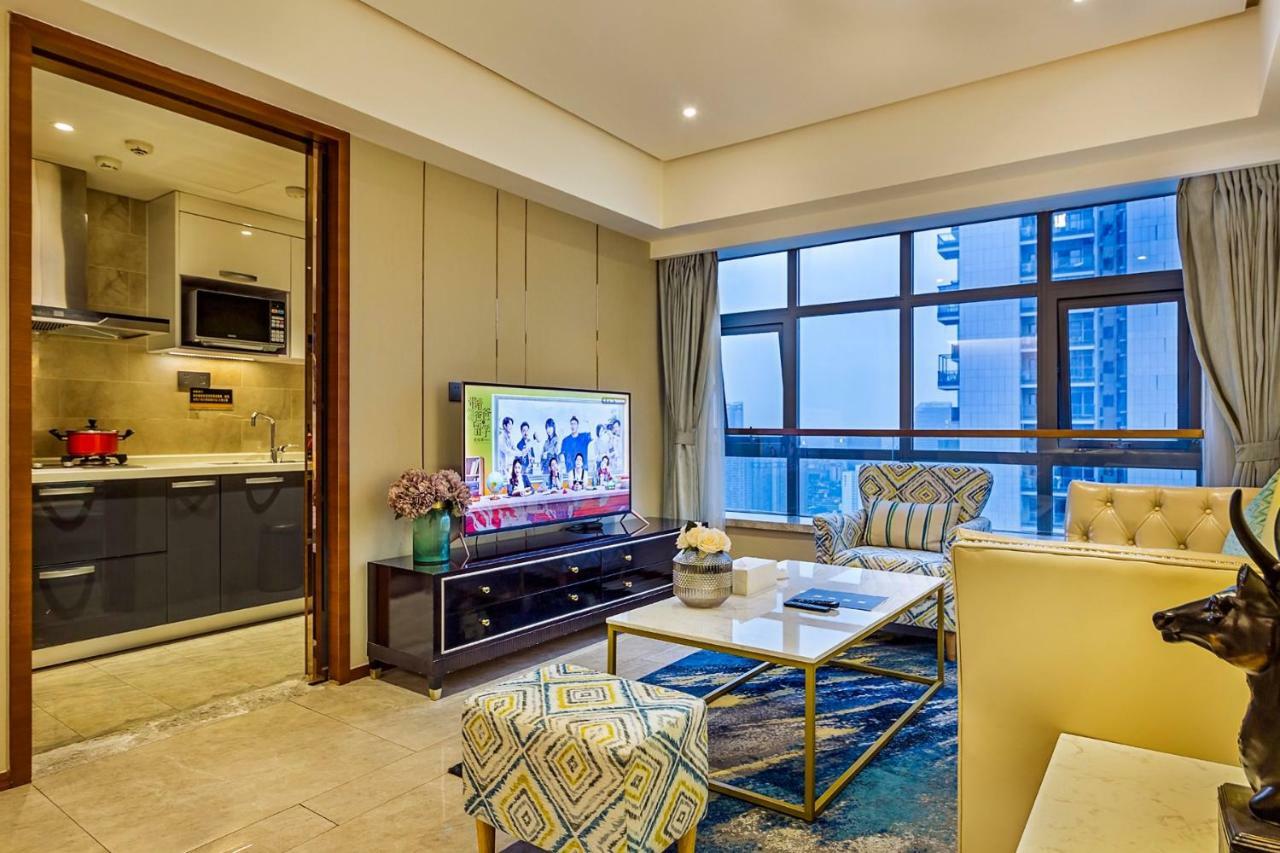 Chengdu Cloud Service Apartment Chunxi Taikoo Branch Bagian luar foto